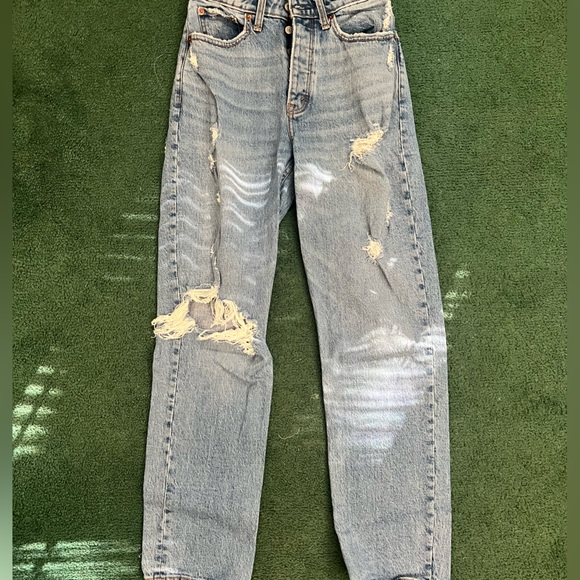 Abercrombie & Fitch Denim - Abercrombie high rise straight leg jeans